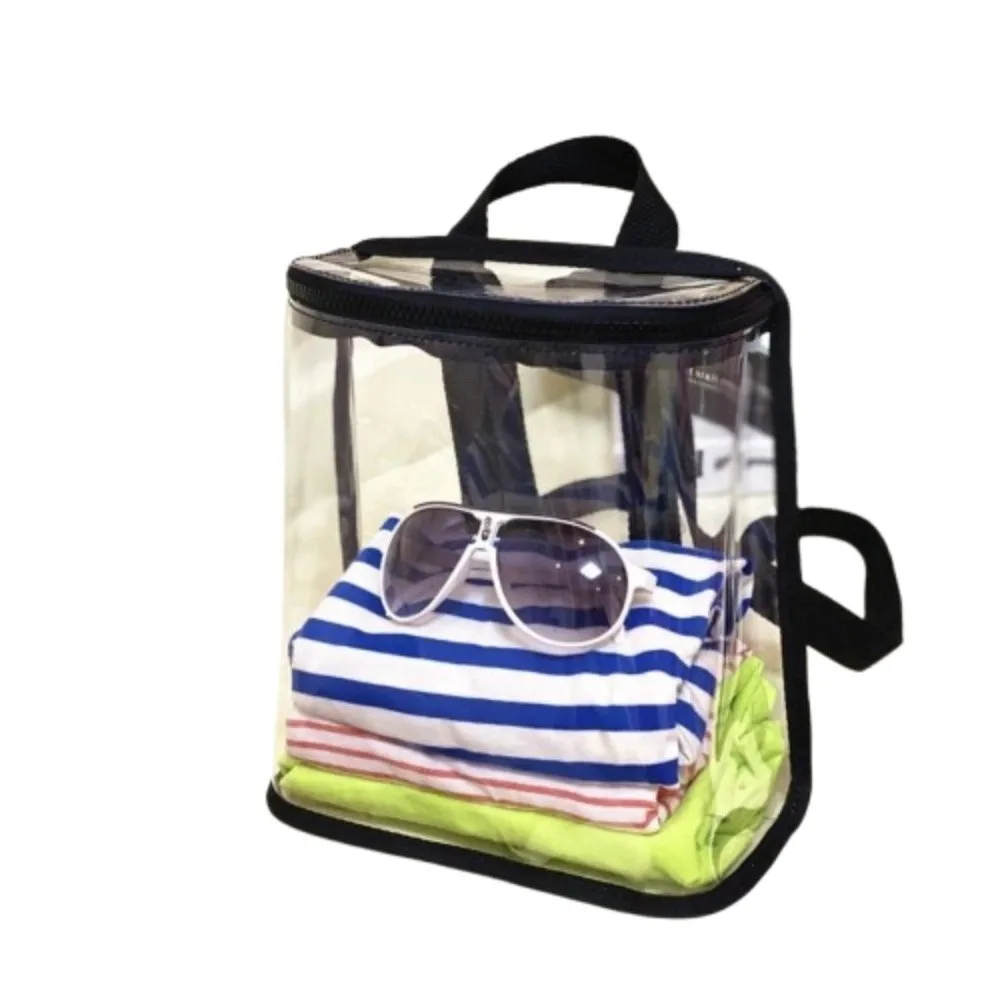 

PVC Organizer Clear Backpack Visible Large Capacity Swimming Storage Bags Ins Style Zipper Beach Waterproof Backpack School
