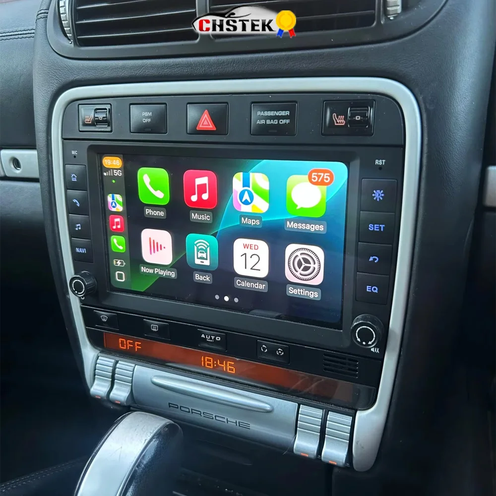 CHSTEK Android 15 Car Radio For Porsche Cayenne 957 955 9PA 2002-2010 Carplay Autoradio GPS WIFI 4G Multimedia Player Head Unit