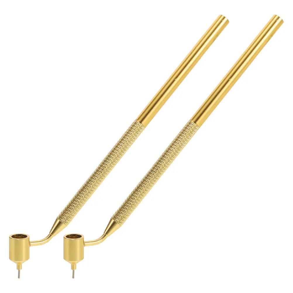 2Pcs Up Paint Pen Slant Tip Fine Line Fluid Writer for Car Scratch Removal Precision Chip Repair Compact Storage Tool