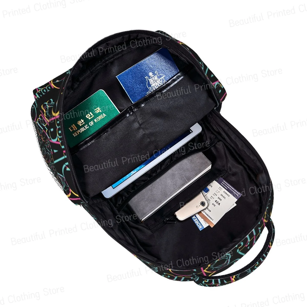 Zaino versatile Zaino per ragazzi e ragazze Don't Panic 1 Zaino per laptop Borsa a tracolla Borsa portatile quotidiana