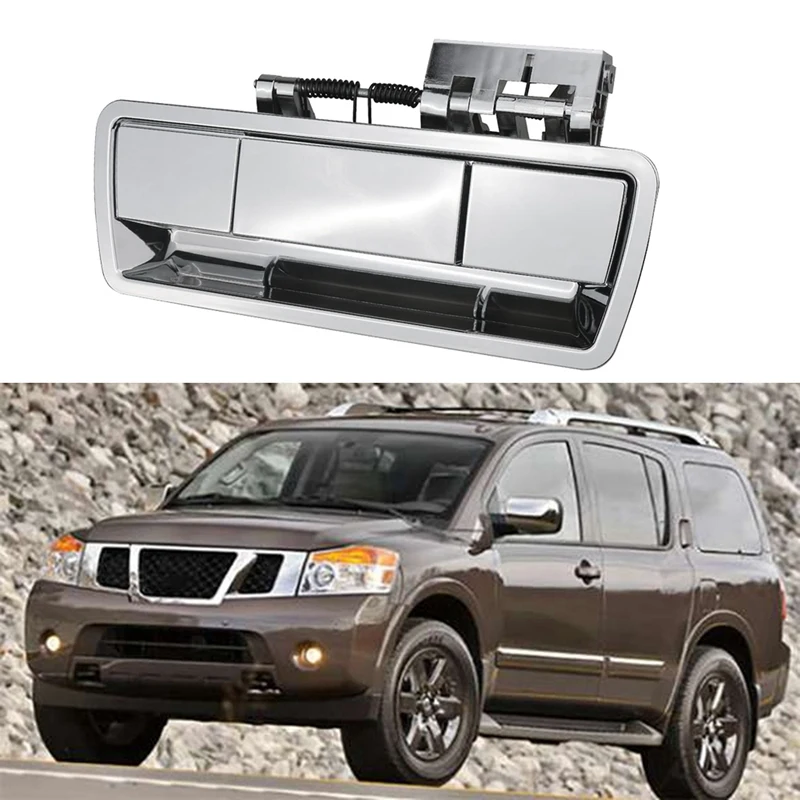 Car Rear Tailgate Release Handle Assembly Without Camera Hole For Nissan Armada 2004-2013 90606-ZZ90E 90606-ZQ78A