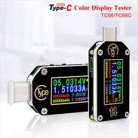 TC66 TC66C Type-C PD Trigger USB-C Voltmeter Ammeter Voltage 2 Way Current Meter Multimeter PD Charger Battery USB Tester