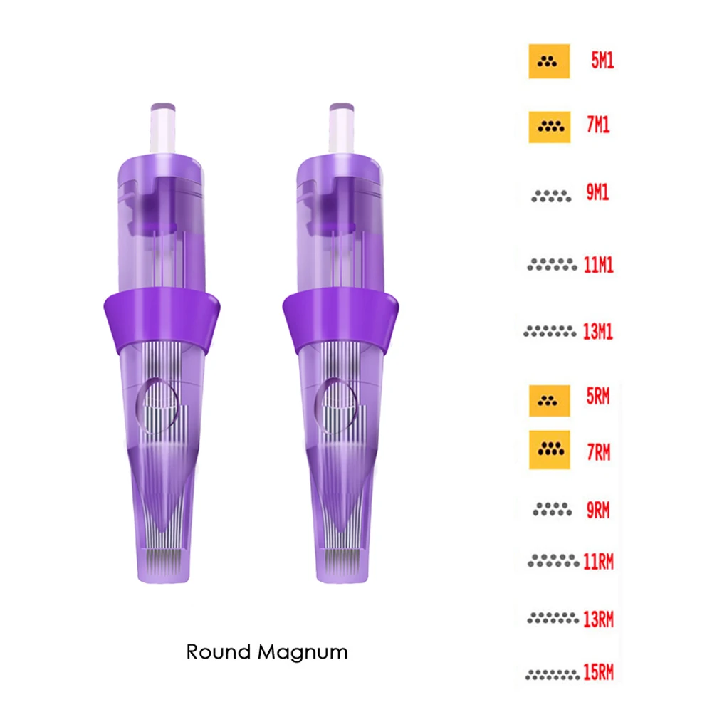 15/30PCS Magnum RM Tattoo Needle 9RM 15RM 21RM Pro cartucce per tatuaggi a membrana usa e getta aghi per macchine per tatuaggi