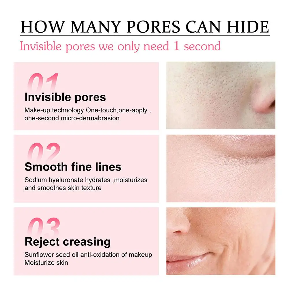 Invisible Pore Face Primer Long Lasting Makeup Primer Oil Foundation Control Moisturize Matte Primer Stick Face Cosmetic Ko S2Z4