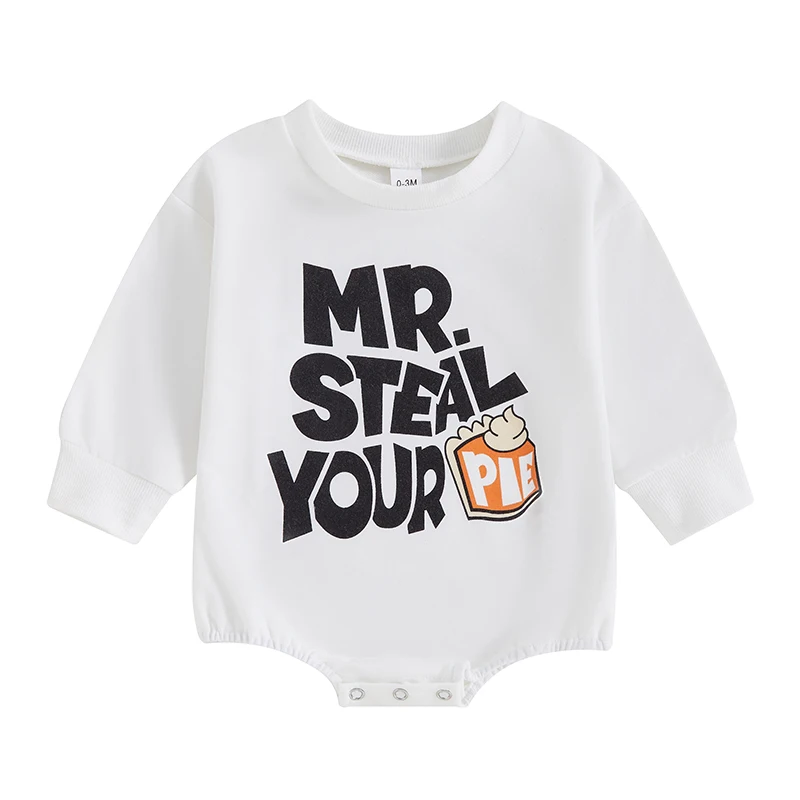 

Newborn Baby Boy Girl Fall Winter Clothes Long Sleeve Bubble Sweatshirt Romper Cute Infant Outfit