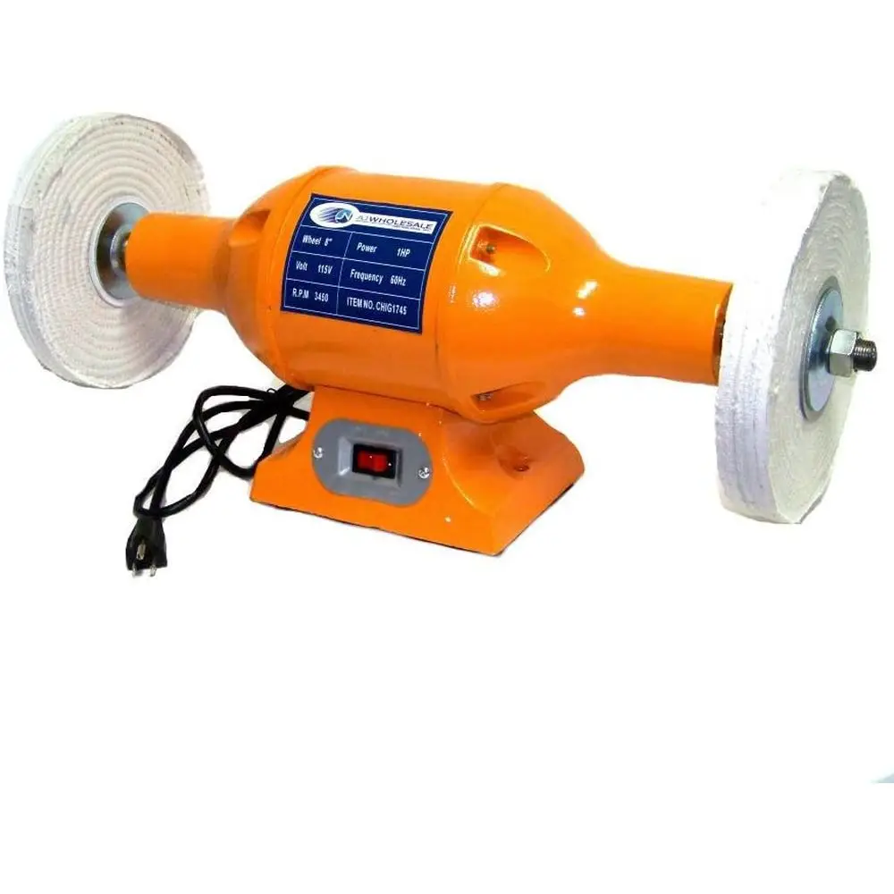 

8 Long Sleeve Shirts, 1HP Horizontal Top Bench Polisher Grinder Cleaner