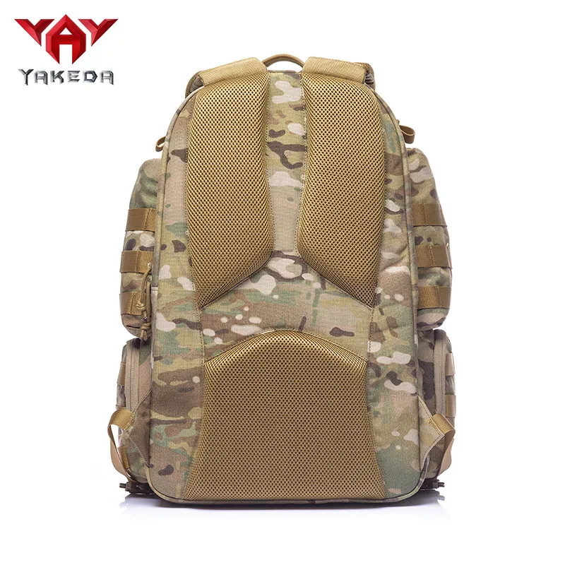 YAKEDA Hunting Bag Camouflage Backpack 1000D Large Capacity Tactical Backpack Assault Bag Camping Bag Outdoor Camping Bag