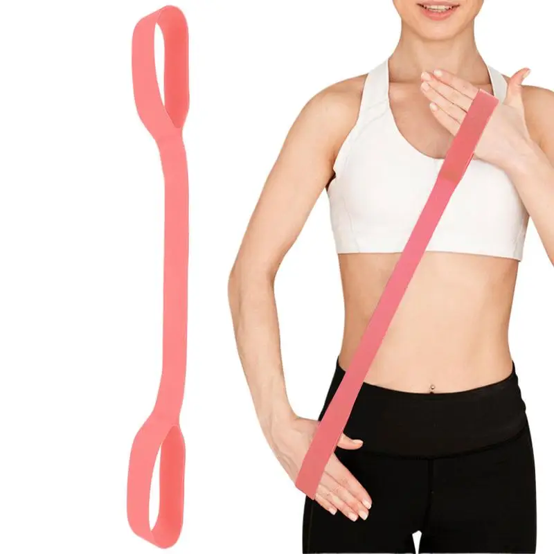 Bandes de résistance pour bras en Silicone, corde de Tension, sangle d'étirement, équipement d'entraînement du dos avec poignées d'exercice