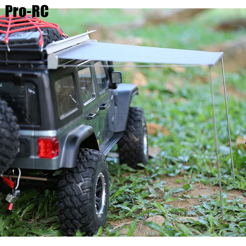 1/8 1/10 Scale Rc Car Metal Side Trim Roof Tent Universal Simulation ARB Camping Awning TRX4 SCX10 II RGT Model Parts