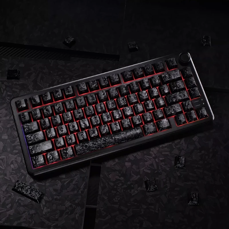 Letter Drive 2026 New 140pcs Keycaps Carbon Fiber Pattern Side Print Backlits for 60/64/68/75/87/98/104/108 Mechanical Keyboard view 3