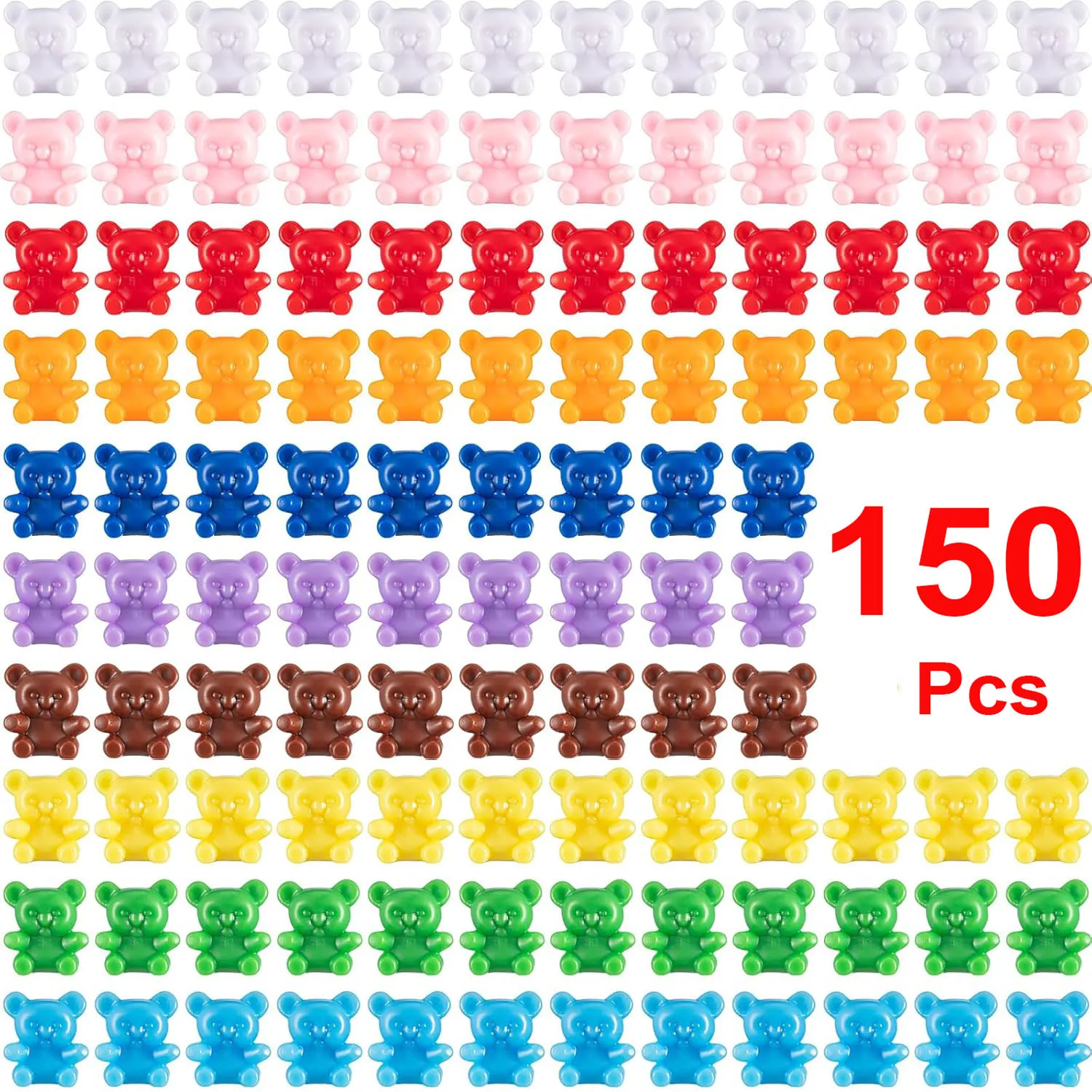 Mini Baby Bear Plastic Babies Bears Small Counting Classification Bear Counters Game for Bear Theme Birthday Baby Shower Decor