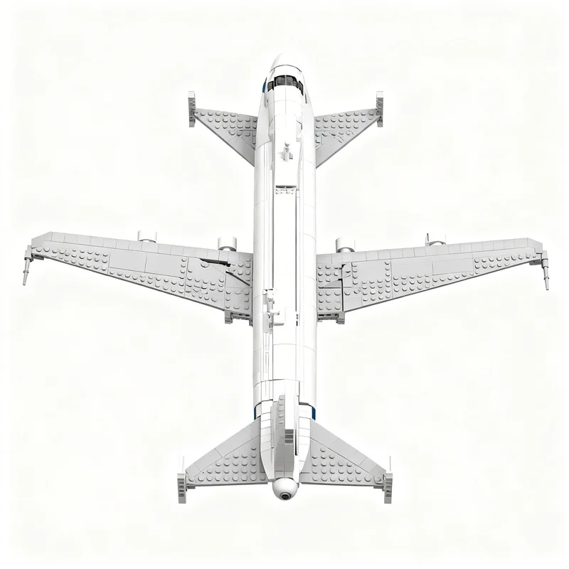 2477pcs MOC Horizontal Vertical Stabilizer Mod 747 SCA Icons Model Toys Building Blocks Architecture Christmas Gift Education