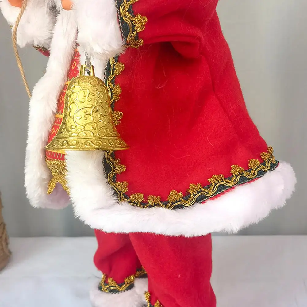 

Santa Claus Doll Festive Santa Doll Battery Operated Dancing Santa Claus Toy Singing Plush Father Christmas Doll Desktop