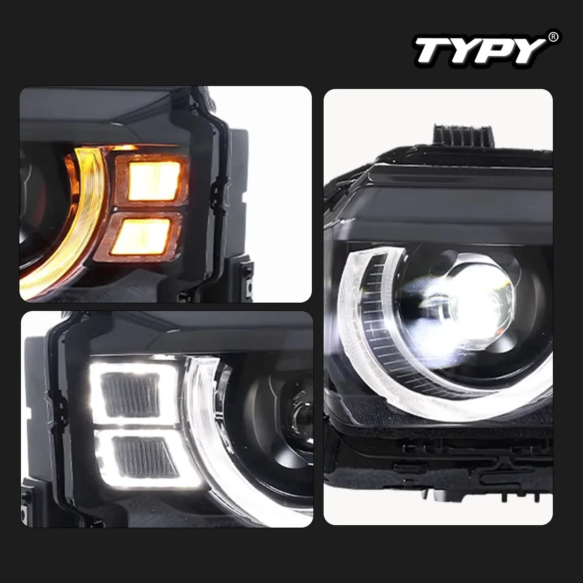 نوع أضواء السيارة ل Jetour Traveler T2 المصباح 2023-2025 LED Projetor رئيس مصباح النهار تشغيل ضوء اكسسوارات السيارات