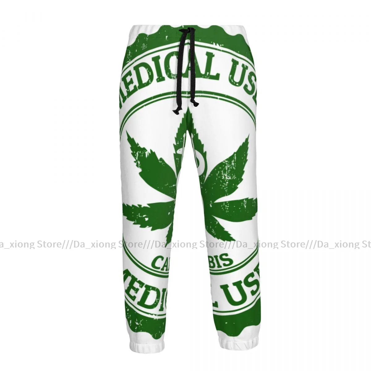 Men Pants Leaves Stamp Male Trousers Fitness Sweatpants Streetwear