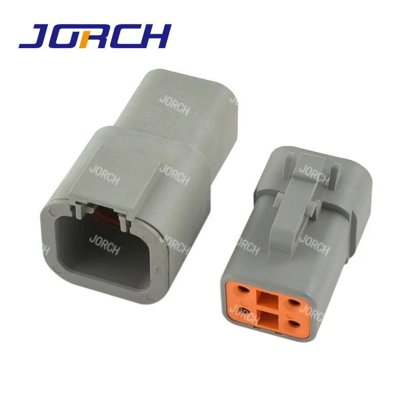 Deutsch DTP 4 Pin Gray Male Female Waterproof Electrical Auto Connectors Plug DTP06-4S DTP04-4P