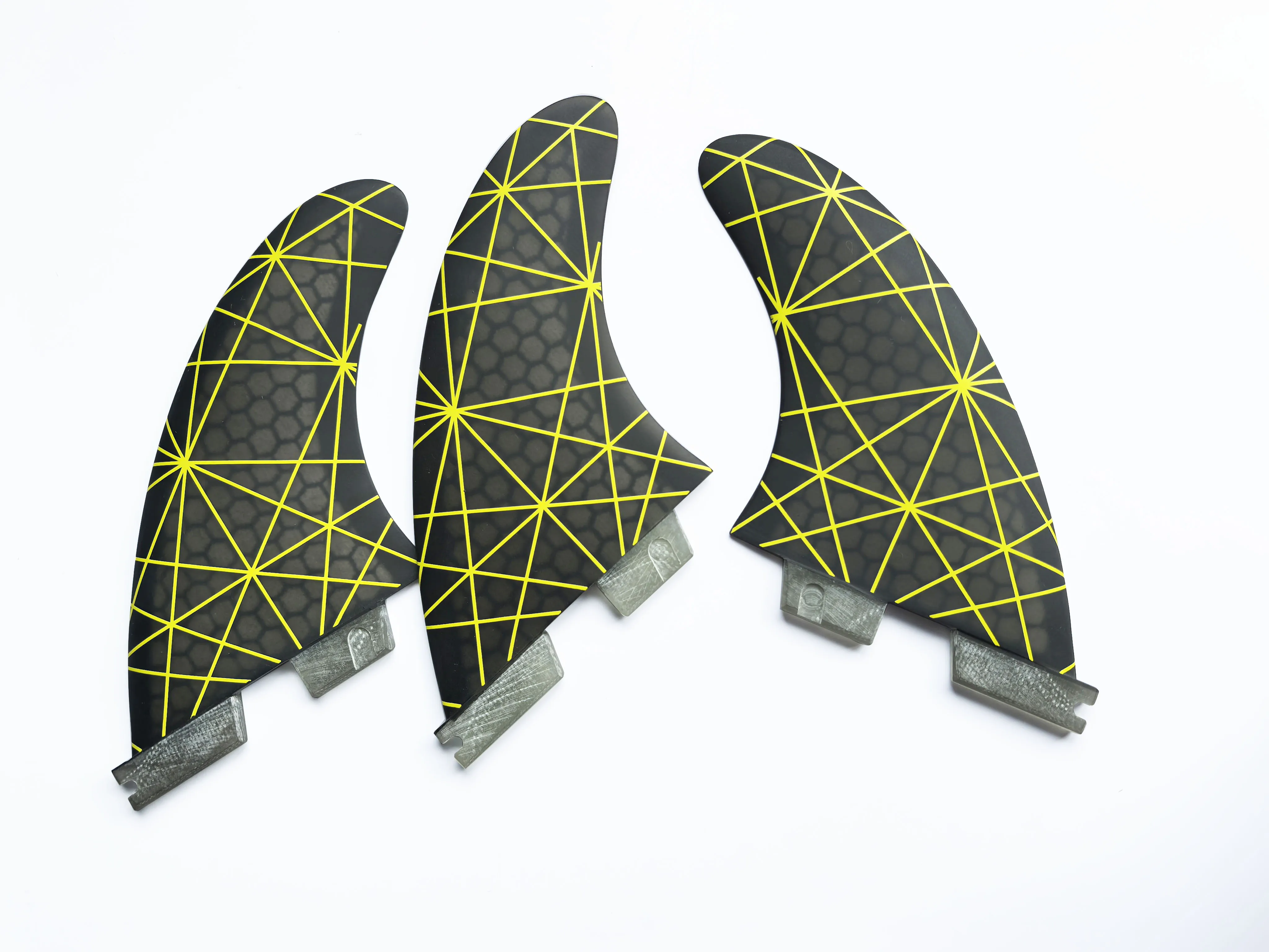 

FCS II G5 Surfboard Fins Green Stripe Fiberglass with Honeycomb Surfboard Fins Paddleboard Fins 3pcs/set High Quality Surfboard