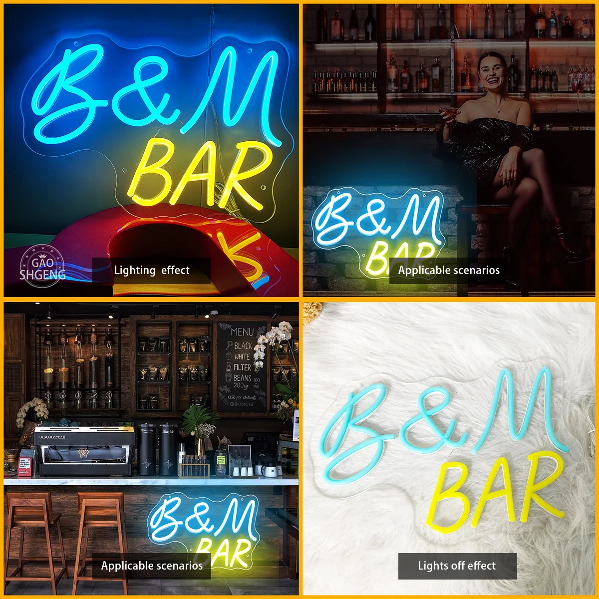 Bar Neon Op maat ontworpen voor strandbar, nachtclubwinkel, uithangbord, feestset, de stemming om de winkel aantrekkelijk te maken