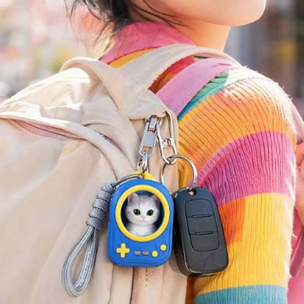 PLA 3D Printed Keychain Vibrant Shades Rigid Shell Mini Backpack Pendant Smooth Finish Lightweight Build Trendy Bag Charm