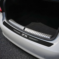 Car Door Threshold Strips Car Trunk Rear Bumper Protective Stickers For Morris Garages MG ZS HS Logo Car trunk protection