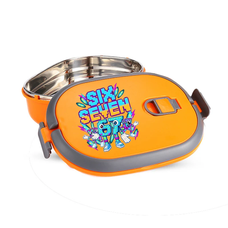 67 ستة سبعة سرقة صندوق غداء حراري Brainrot الإبداعية الكرتون بينتو حافظة نزهة صناديق المحمولة سعة كبيرة علبة الغداء جديد #6