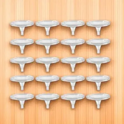 20pcs Crystal Holder Plastic Fountain Ball Holder For Fish Tank Decorative Sphere Stand Clear Rack Small Ball Display Stand