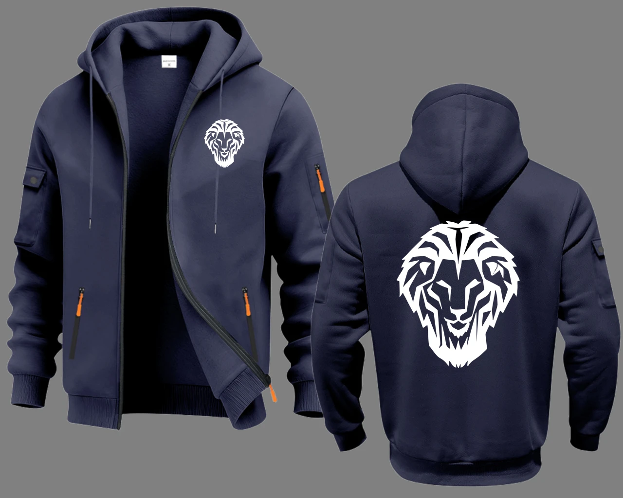 Sudaderas con capucha para hombre, sudaderas Leon Athletic Club de Bilbao con bolsillo y cremallera, Sudadera con capucha de lana para hombre, Sudadera con capucha para hombre