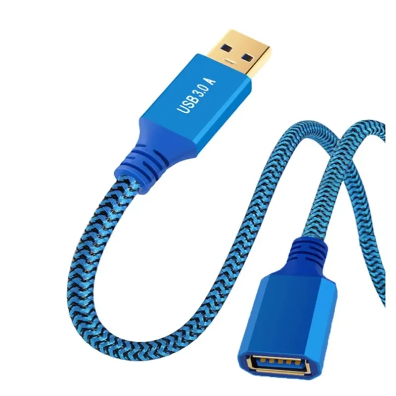 

USB 3.0 Type-A Male to Female Extension Data Cable Durable Braid Data Transfer Cord for Mouse Flash Drive Hard Drive Printer