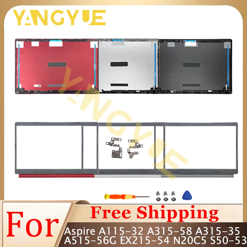 New Covers For Aspire 5 A515-54 A515-54G A515-44 A515-45 A515-55 A515-55G LCD Back Cover Front Bezel Hinges Top Lid N18Q13