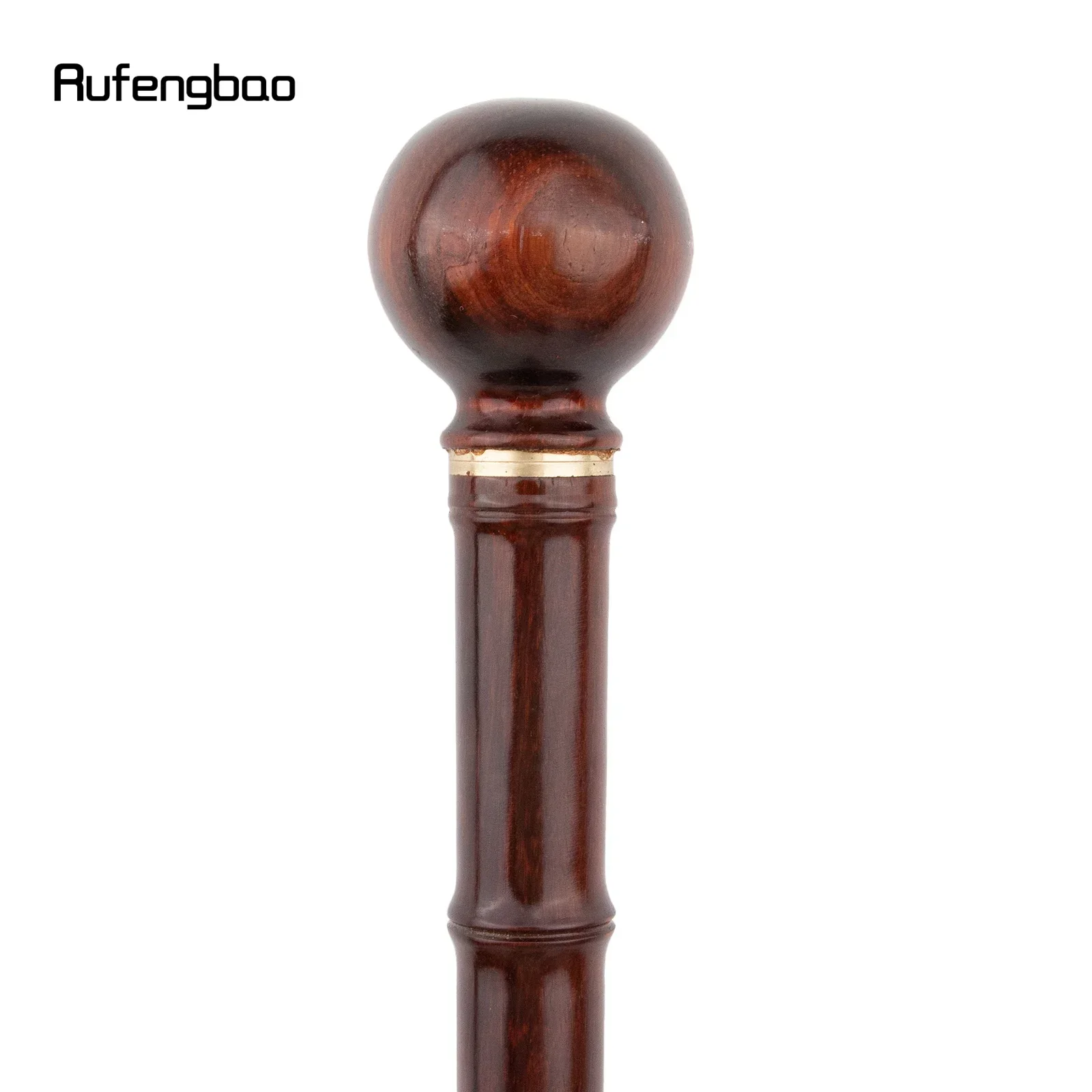 赤い丸い木製竹製ジョイント杖装飾コスプレパーティー木製杖ハロウィンメイスワンドクロシエ90cm