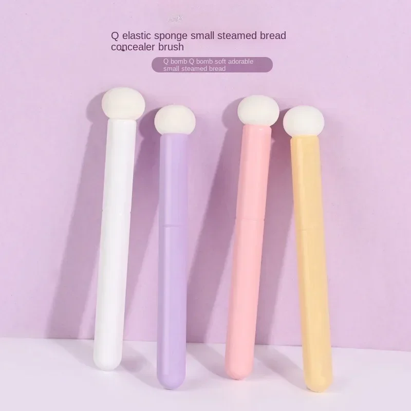 6 piezas de brochas multifuncionales para corrector de labios, con cabezal de esponja que cubre las ojeras y las marcas de acné.