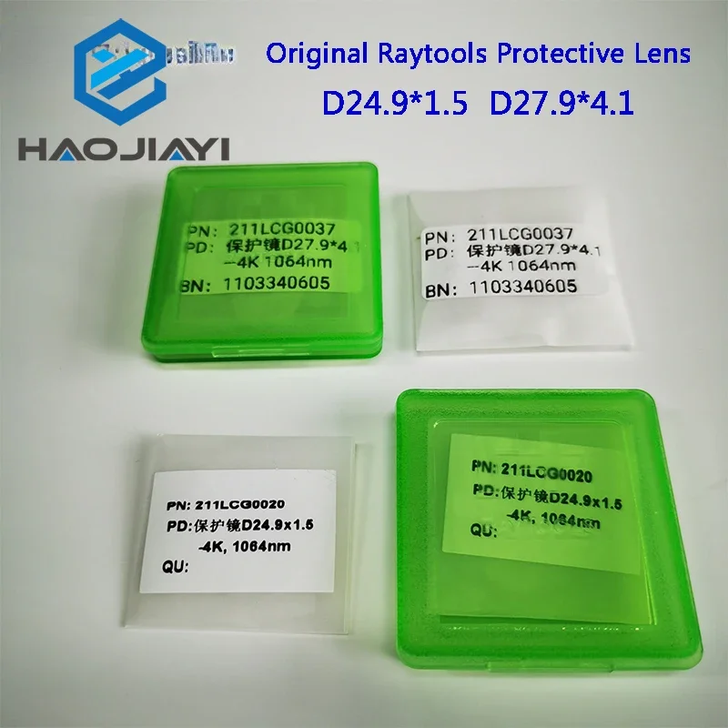 10Pieces Original Raytools Protective Windows Lens 24.9*1.5 For Cutting Head BT210S BT240S BM109 BM111 BM114 BM115