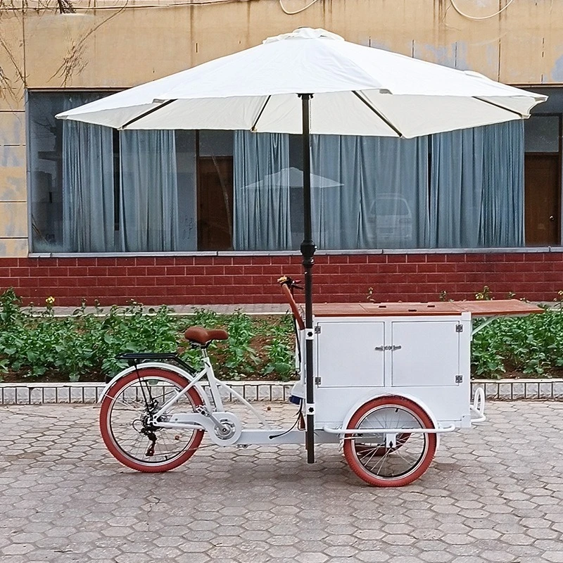 

Ice Cream Truck Pedestrian Street Convertible Three-wheeled Sales Truck Beach Snacks Gourmet Ice Cream Sales