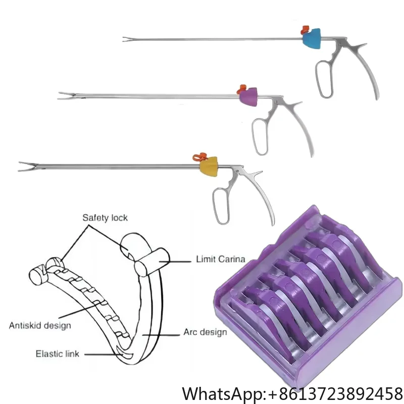 

Laparoscopic Instrument Polymer Ligating Clip Hemolok Applicator