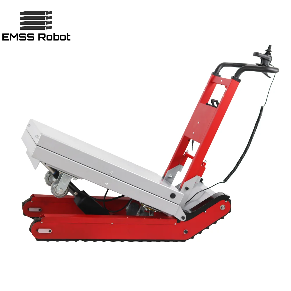 Transportasi Baterai Troli Bermotor Transportasi Listrik Portabel Lithium Climber Bertenaga Gerobak Tangan Lipat Tugas Berat