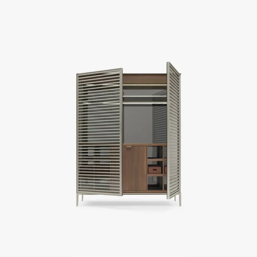 

Modern Italian minimalist villa grille dining side cabinet household glass large flat layer