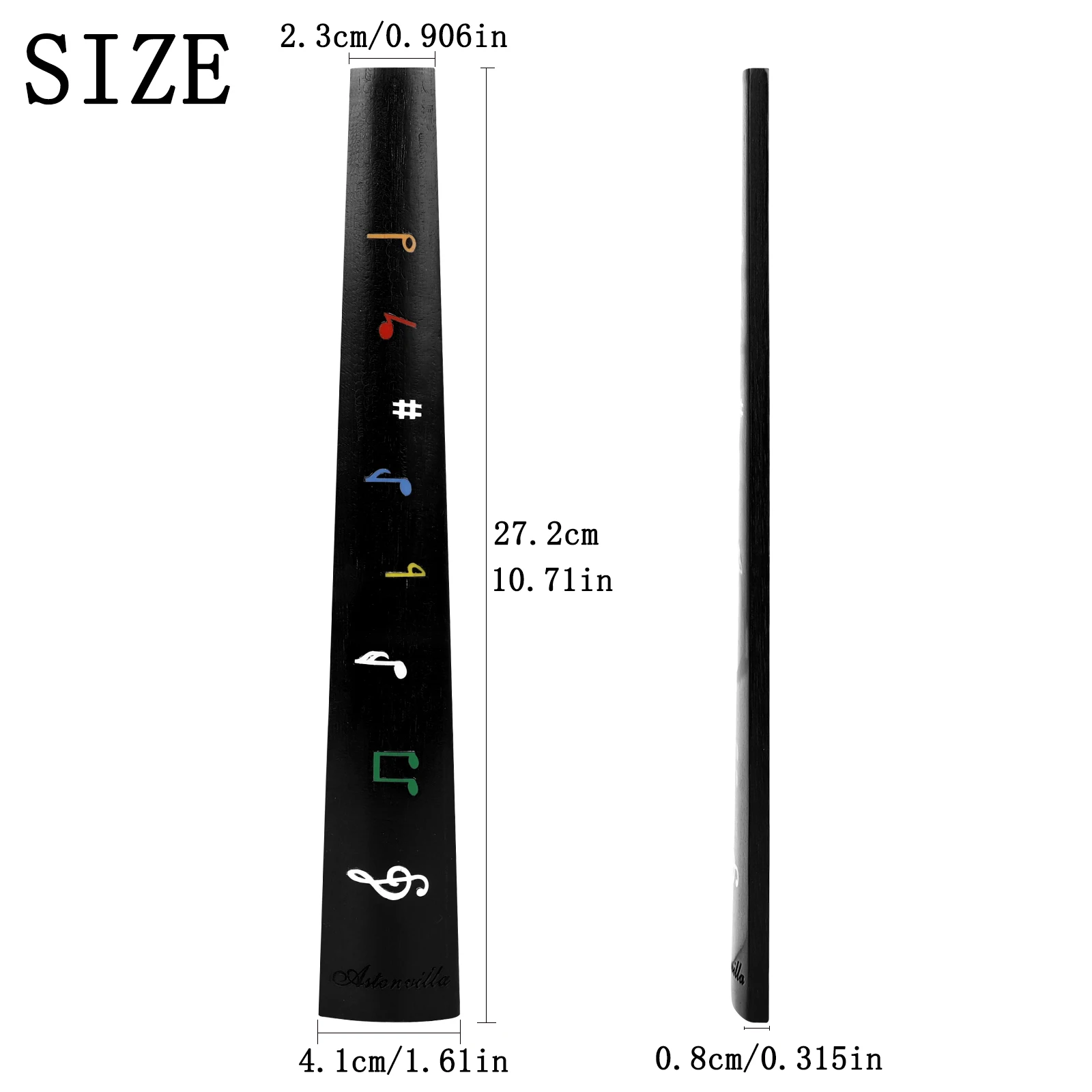 أستون فيلا 4/4 لوحة أصابع الكمان الأبنوس مع مقياس موسيقي اليدوية خشب متين كمان فريتس ملحقات الآلات الوترية