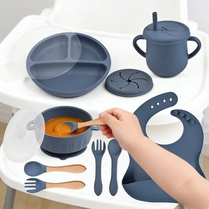 

Детская присоска, силиконовая миска, детская дополнительная тарелка для еды, силиконовая присоска, набор детской посуды