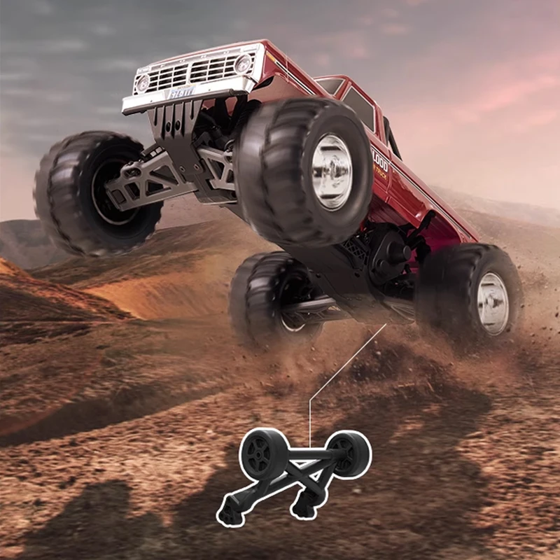 Fms 1/10 Fmt F100 سيارة Rc كاملة النطاق مع عجلة رفع ممتص الصدمات الهيدروليكي القابل للتعديل 150 متر التحكم في المسافة