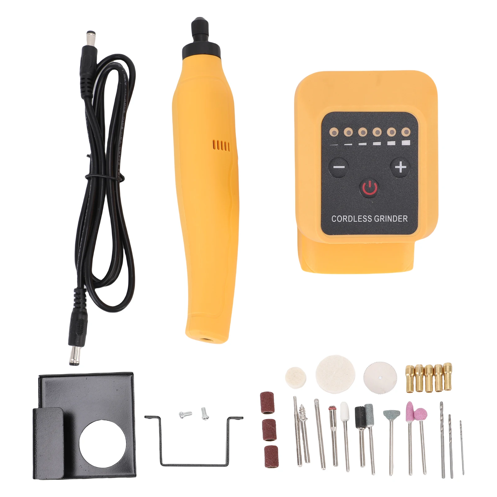 

Cordless Rotating Tool Kit Accurate USB Type C Output Cordless Rotating Tool Set Portable 6 Speed Low Noise for Polishing