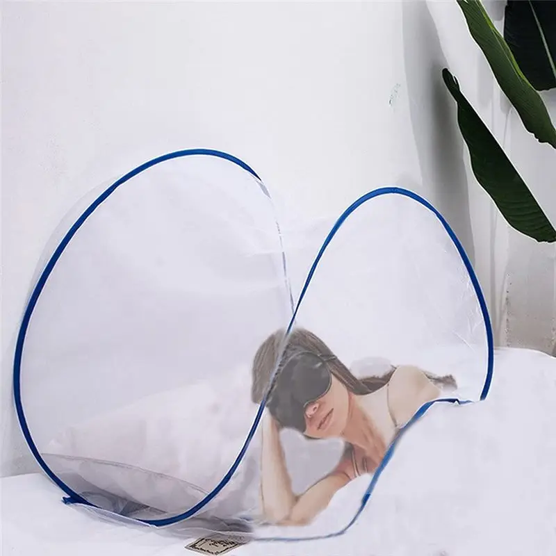 AT84-Mesh Cloth Antimosquito Cover Foldable -Up Travel Mosquito Net For Bed Free Installation-Medium Size