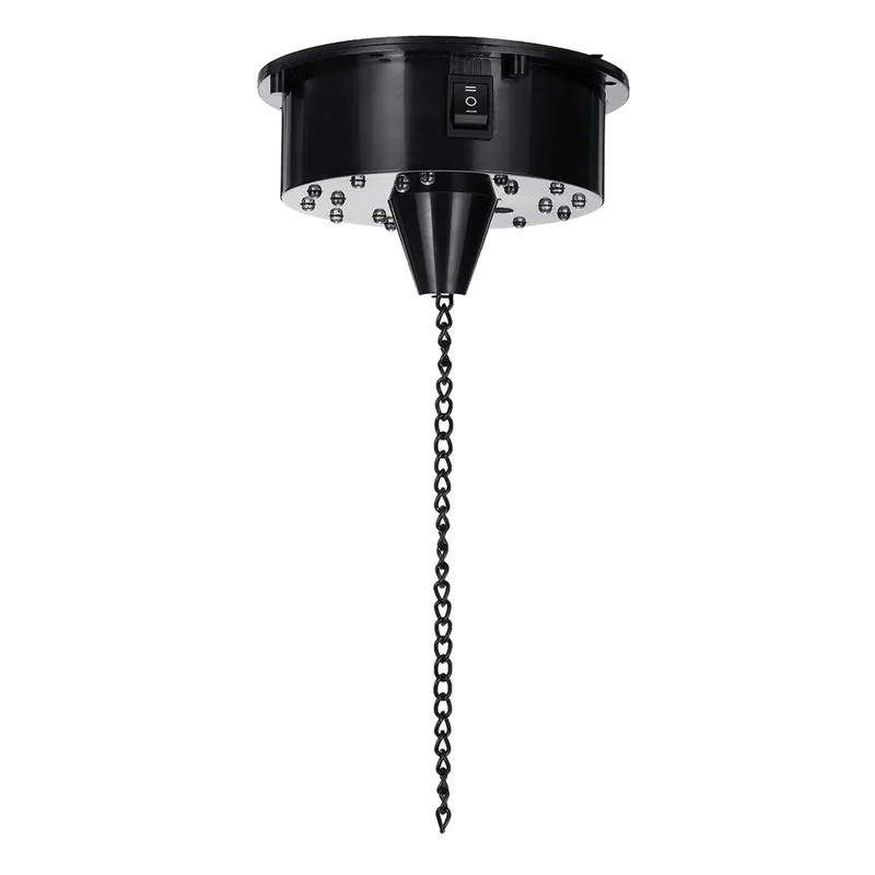 18 ไฟ LED แก้วกระจกหมุน DISCO Ball มอเตอร์ควบคุมเสียงกระจกสะท้อนแสงสำหรับ DISCO DJ PARTY STAGE Light Dropship