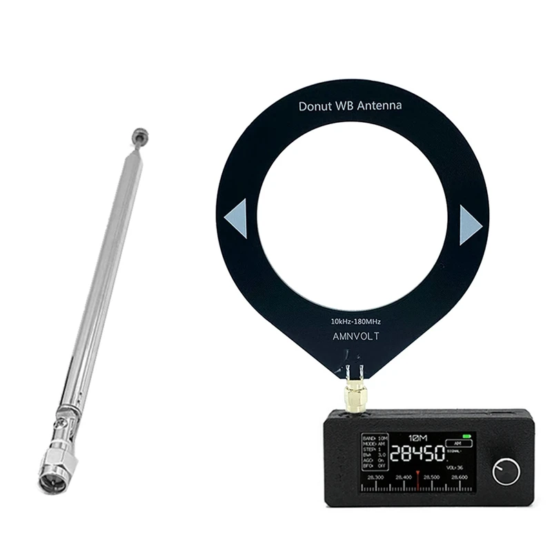 SI4732 Мини-радиоприемник 9,9 кГц-181 МГц + 2 антенны Портативный коротковолновый радиоприемник SW LW AM FM SSB Мини SI4732 Радио