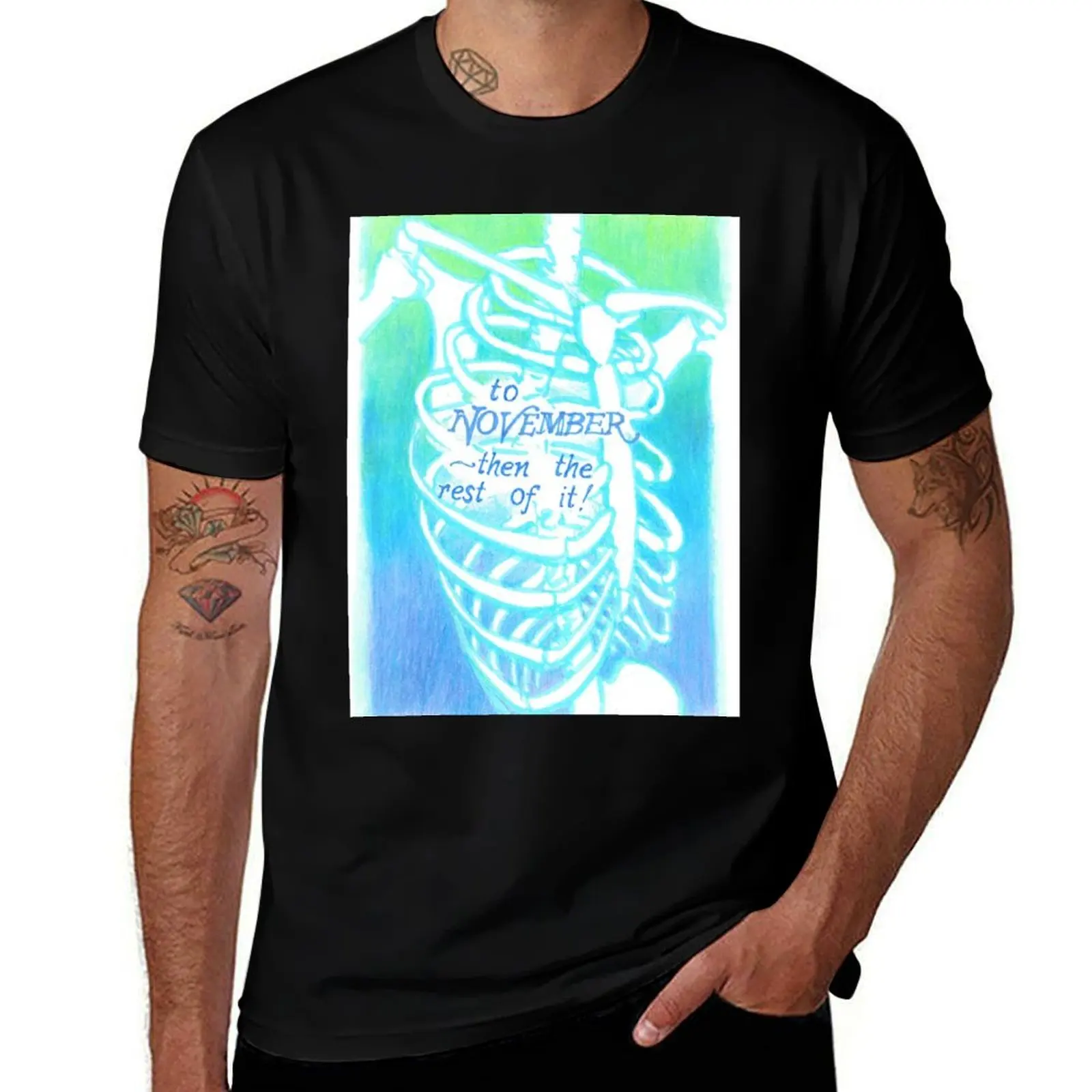 NOVEMBER - then the rest of it T-Shirt Lightweight Casual Summer T-Shirt