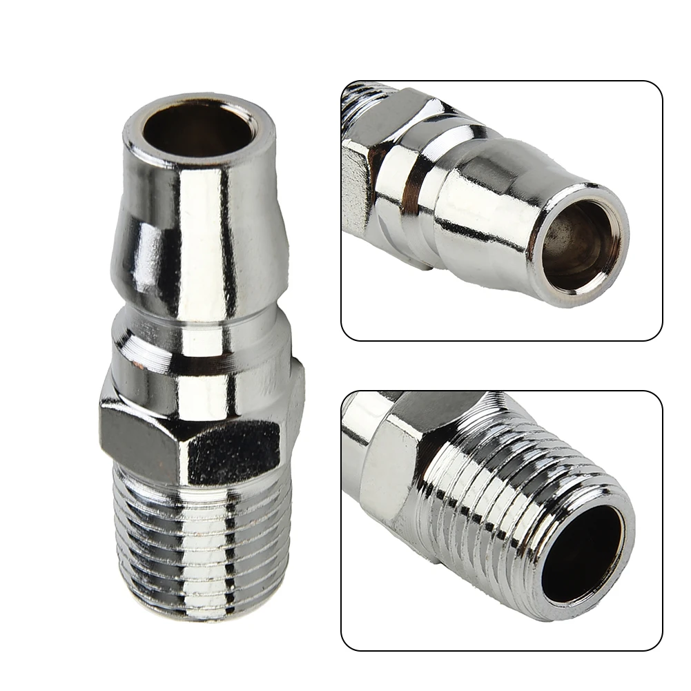 Male Coupling Air Hose Fitting With 1/4inch BSP Male Thread Air Hose Pipe Connector Coupler For Air Compressor