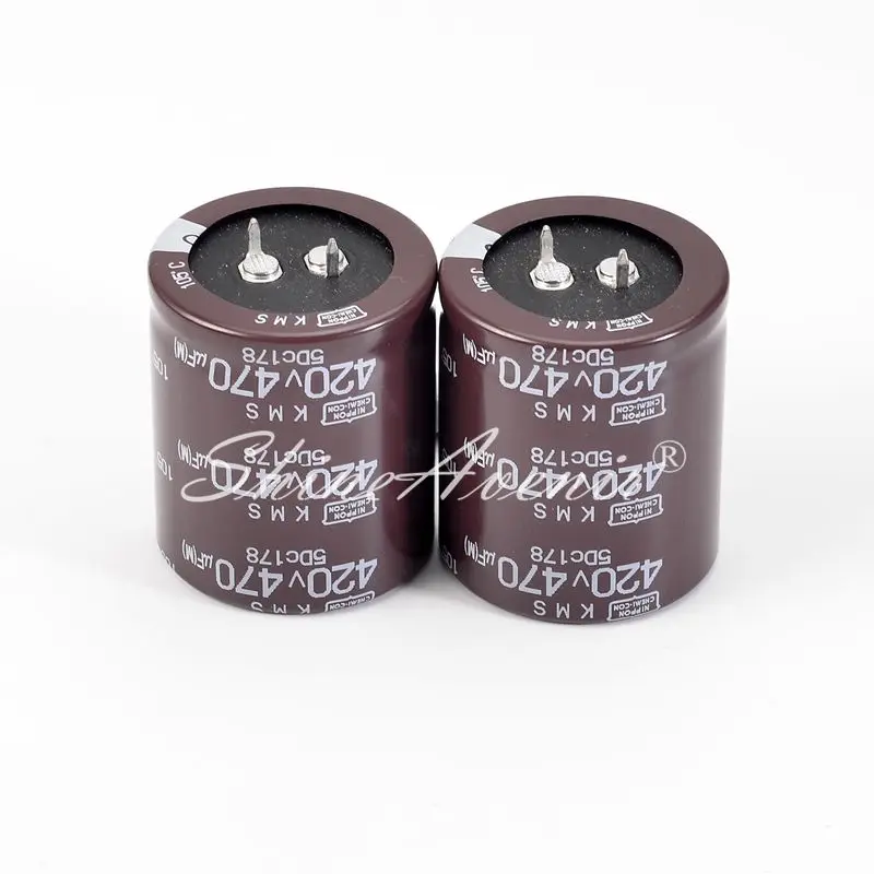 5PCS 420V470UF KMS 35*40 105℃ Aluminum Electrolytic Capacitors High frequency long life New Original