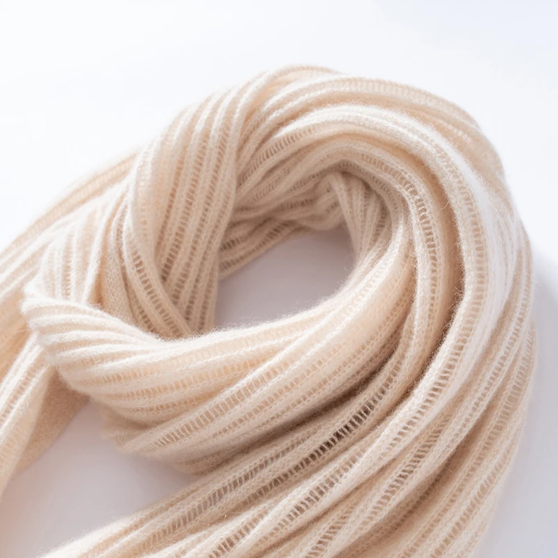 Winter classic new women's cashmere scarf rectangular solid color hollow scarf high-quality soft warm shawl