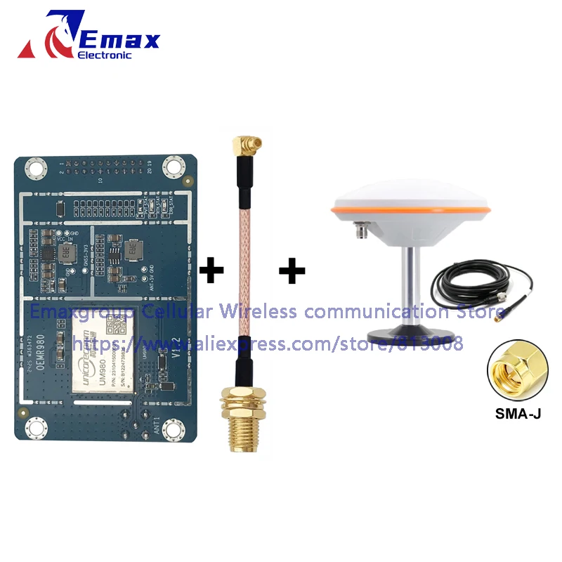 

EM-OEMR980 Core Board Unicorecomm UM980 RTK GPS Module With EM-500 High-precision Antenna RTK GNSS Receiver