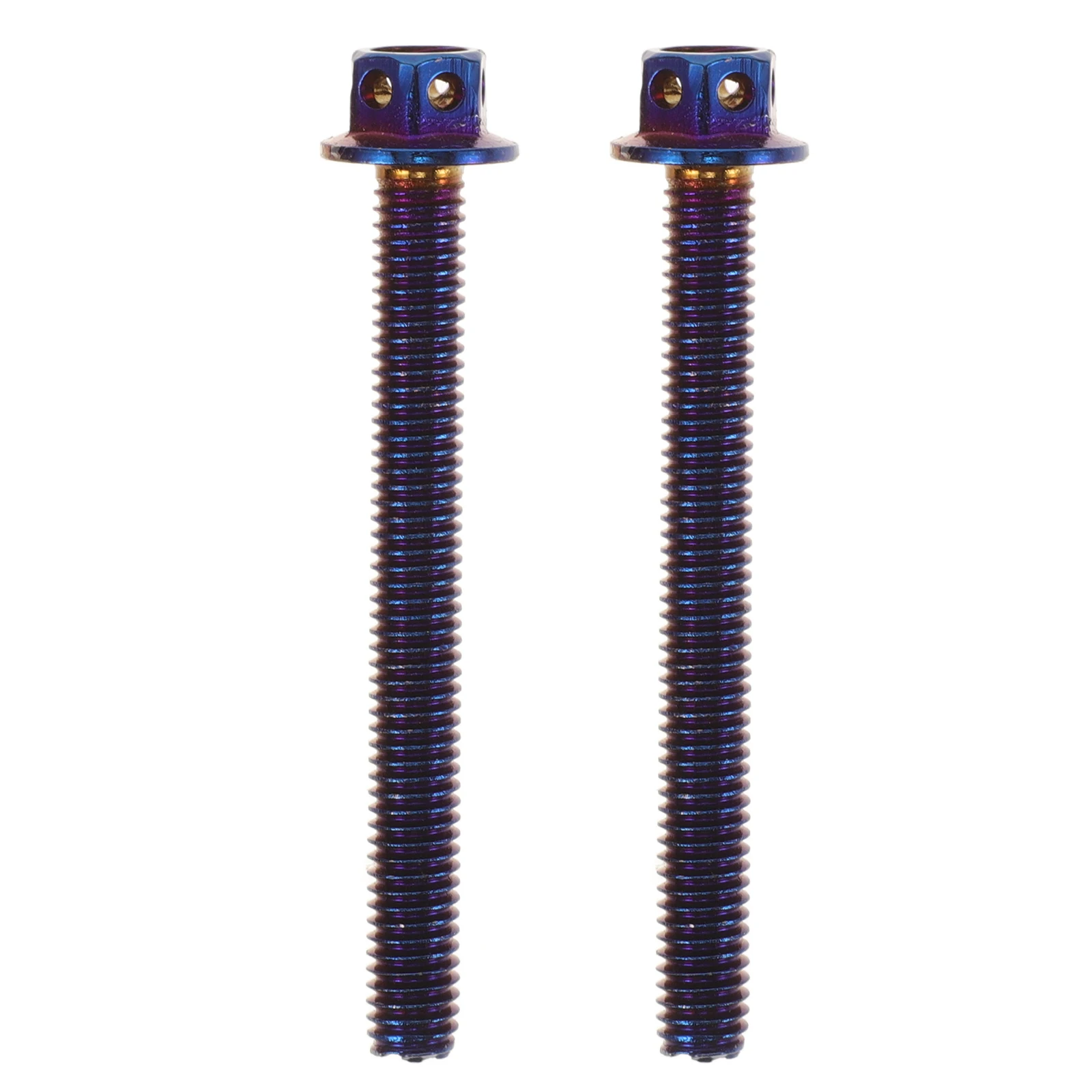 

2Pcs Baked Blue Screws License Plate Stainless Steel Fastener Aluminum Alloy Motorcycle Bolts Plates Stylish Easy Installation