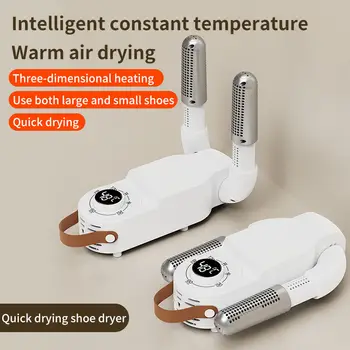 Inteligentní časovač sušičky bot, ohřívač bot, EU/US UV teleskopická nastavitelná sušička, rychle schnoucí, deodorizující, sterilizující sušička bot 6 nejlepší prodej Ultrafialové světlo pro boty - №5